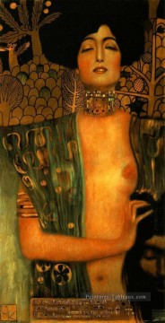 Judith et Holopherne sombre Gustav Klimt Nu impressionniste Peinture à l'huile